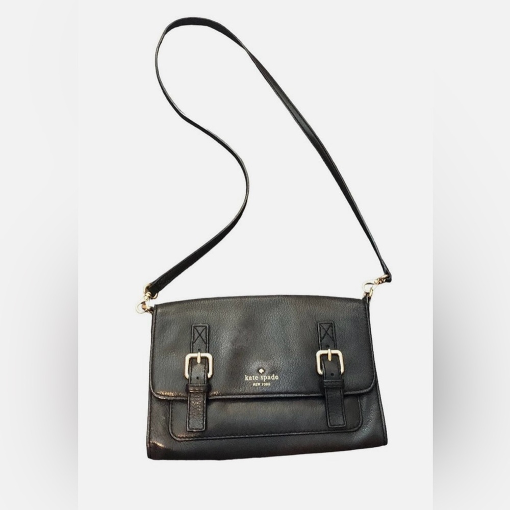NWOT Kate Spade New York Allen Street Neil Black Leather Classic Crossbody Bag